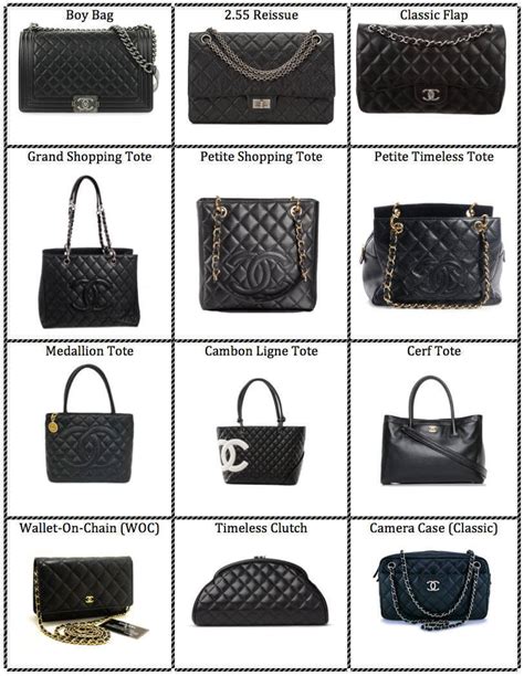 chanel bag style names